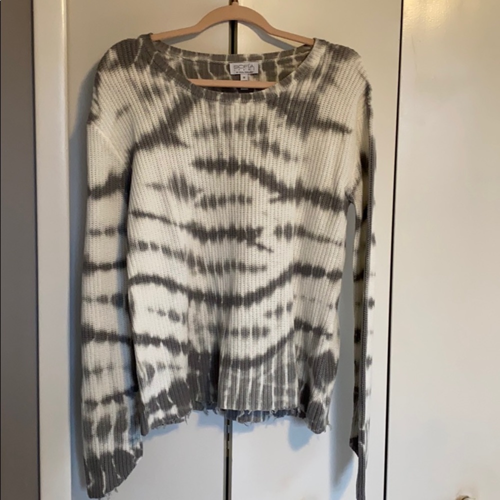 Tie-Dye distressed sweater